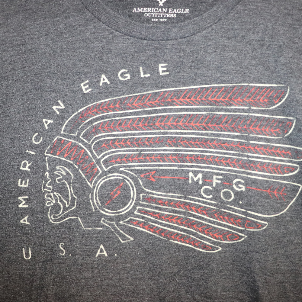 Native Chief American Eagle Shirt L USA Outfitters